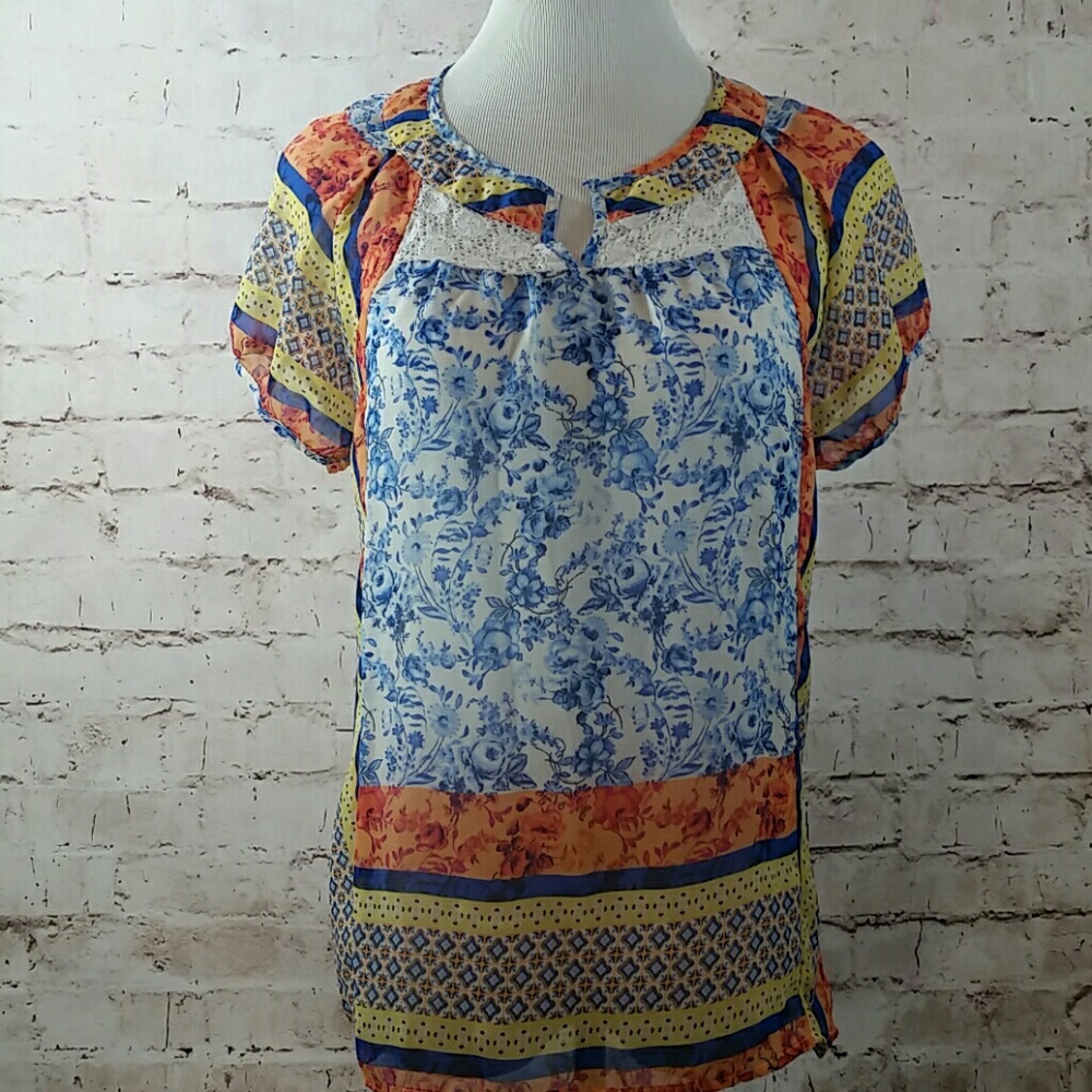 Anthropologie Fig and Flower top